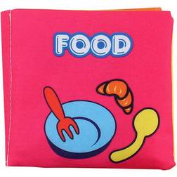 Aquarius Non-Toxic Soft Infant Early Learning Baby Cloth Book[Food] Doodle